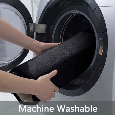 黒いゴム製柔らかい記憶泡のバス マットの非スリップの吸収剤