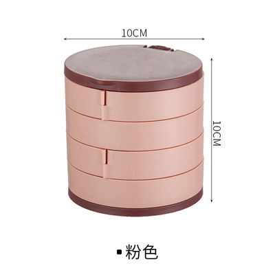 スタッドのイヤリングのための回されたプラスチック宝石類のオルガナイザーの収納箱