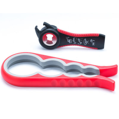 1つの多機能に付き5つはシリコーンのハンドルが付いている缶切りの栓抜きのキット