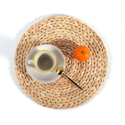 編みこみの藤によって編まれるPlacemats 25cmのあたりのホテイアオイ