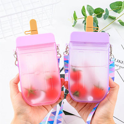 300mlわらと多色刷りプラスチックかわいい水差し