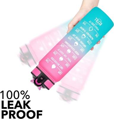 時間のマーカーと動機上の多色刷りのLeakproof 32のOzの水差し