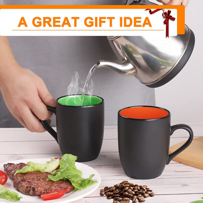 レストラン16オンスのコーヒー茶カプチーノのために多色刷り陶磁器のコーヒー カップ