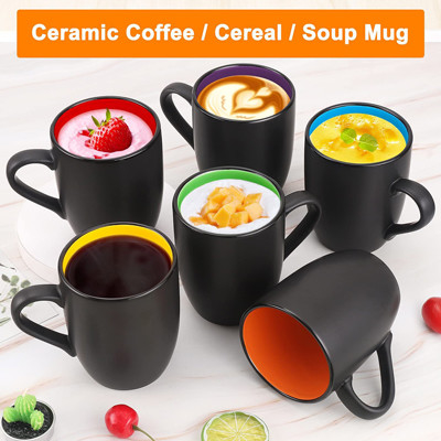 レストラン16オンスのコーヒー茶カプチーノのために多色刷り陶磁器のコーヒー カップ
