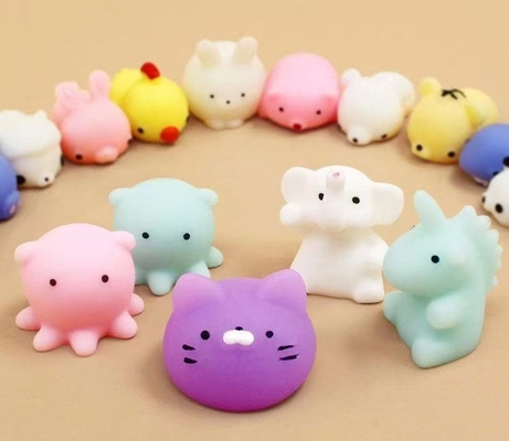 50PCS TPRの小型動物のSquishy圧力は圧力救助のためのMochiの落着きのなさのおもちゃをもてあそぶ