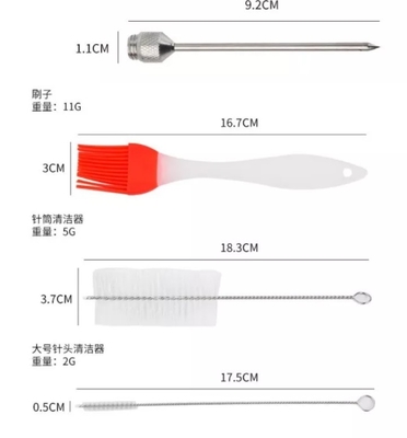 屋外のステンレス鋼 トルコBBQの用具および付属品の注入器のマリネ セット
