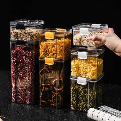 台所バルク密封された食糧スパイスの世帯の貯蔵容器ペット プラスチックODM