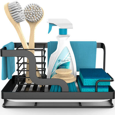 スポンジのための取り外し可能な下水管鍋が付いている流しの容器のオルガナイザーのステンレス鋼