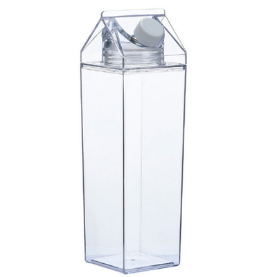 500mlプラスチック正方形の注文の飲むコップはLeakproofカートンの水差しを搾り出す