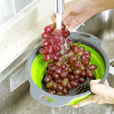 シリコーンの折るフルーツ野菜フィルター流しの下水管バスケットの大きさの台所供給