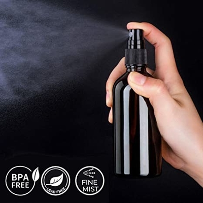 30ml 50ml 100mlの精油の霧のスプレーのびんのためのこはく色のガラス スプレーのびん