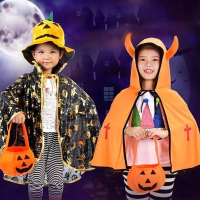 ハロウィンのNonWovenクリスマスはカボチャ キャンデーのバケツのトリック・オア・トリートを飾る