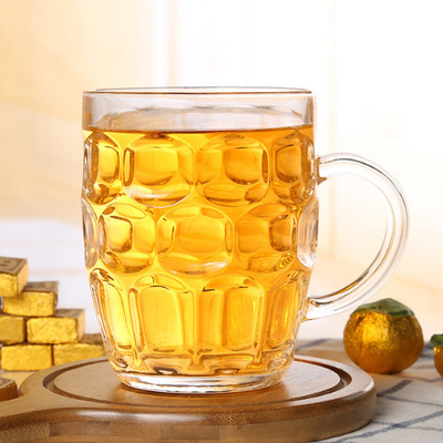 大きいプラスチック注文の飲むコップはハンドル20ozが付いているステインのビールのジョッキに窪みを作る