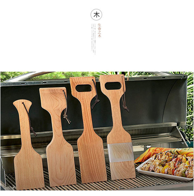 剛毛自由で自然な木BBQの用具および付属品はスクレーパーを焼く