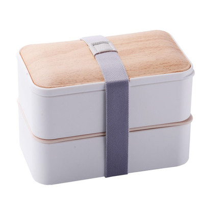 2つの層Leakproof多コンパートメントお弁当箱の容器タケBento