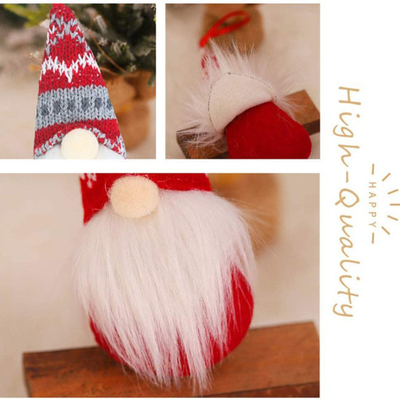 ハロウィンのハンドメイドのクリスマスはXmasの木のためのPlushノームを飾る