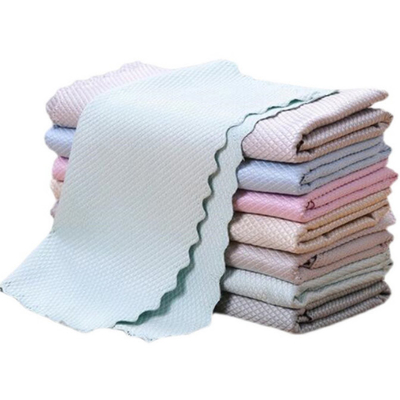 Nanoscaleの清拭布の魚スケールのMicrofiber Easycleancoの布