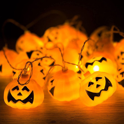 屋内屋外のハロウィンのクリスマスの装飾LEDのカボチャひもライト