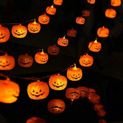 屋内屋外のハロウィンのクリスマスの装飾LEDのカボチャひもライト