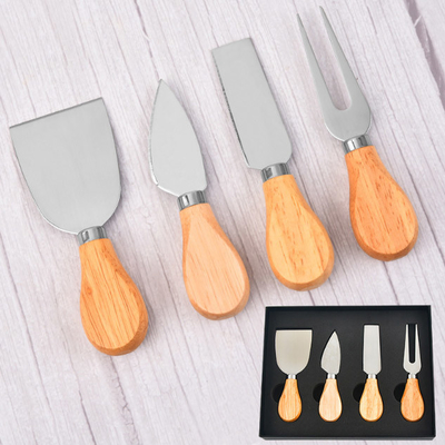 木製のハンドルのステンレス鋼と置かれる4pcs 6pcsのチーズ ナイフ