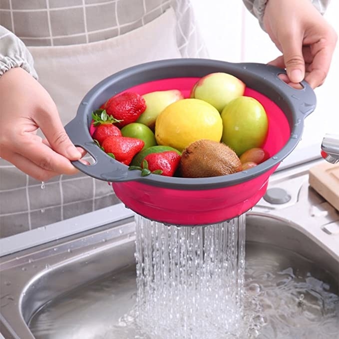 シリコーンの折るフルーツ野菜フィルター流しの下水管バスケットの大きさの台所供給